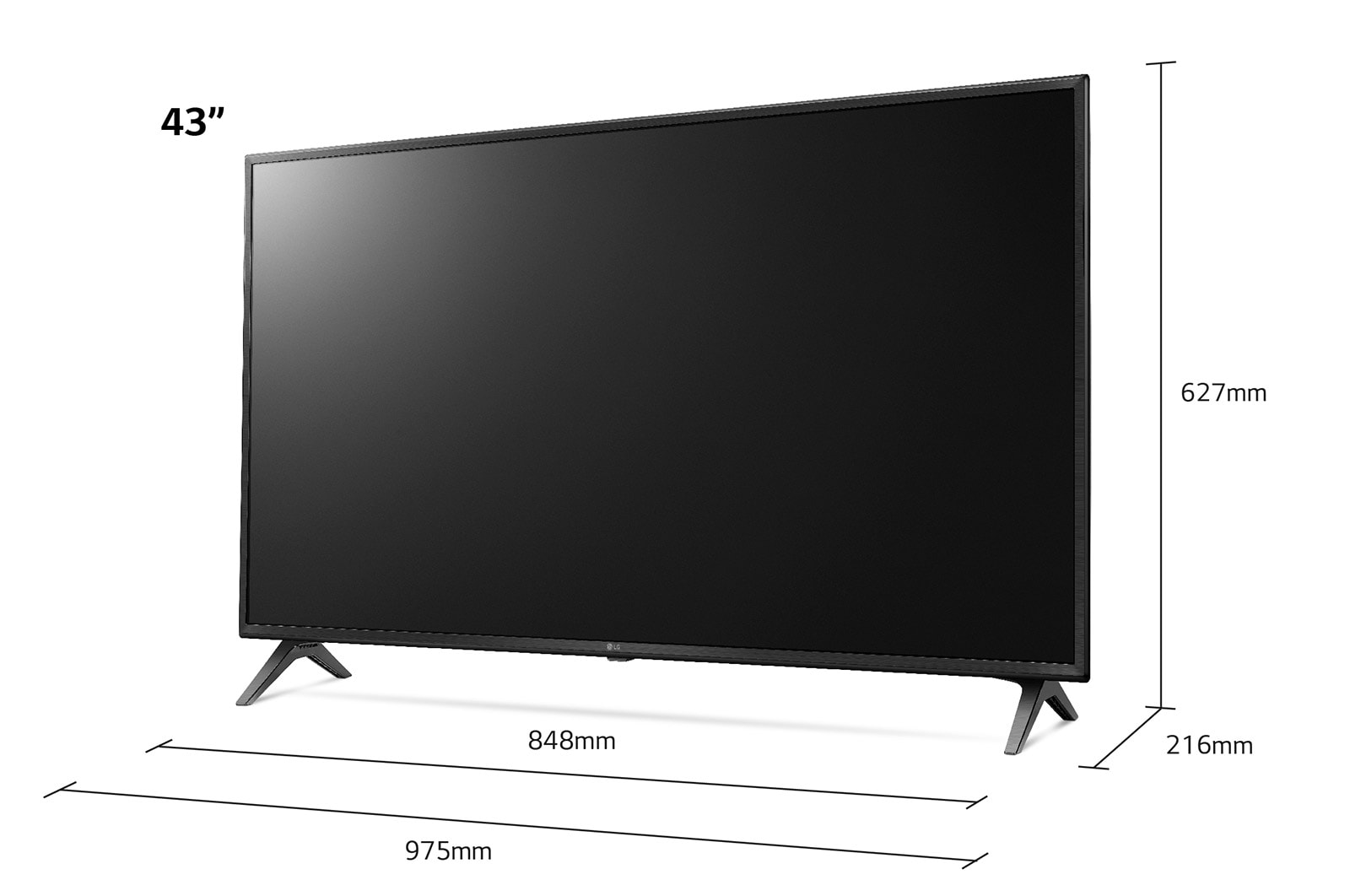 LG UN71 43 inch 4K Smart UHD TV, 43UN71006LB