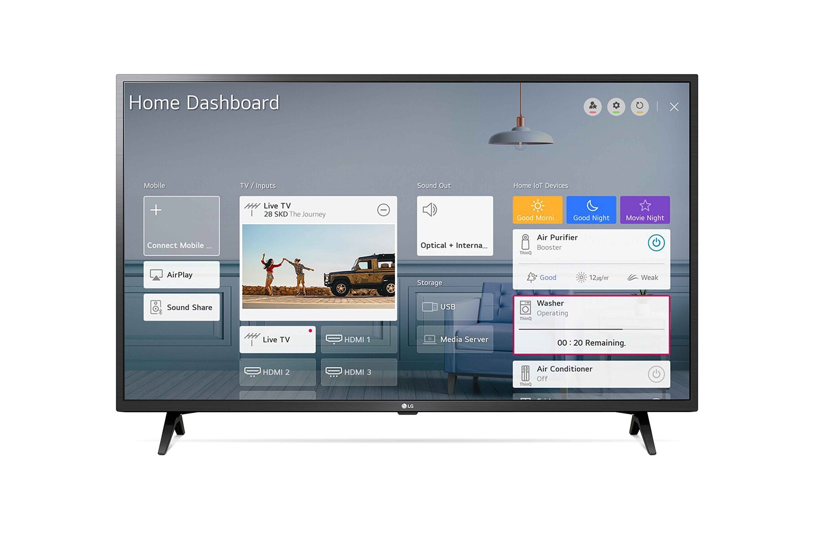 LG UN73 43 inch 4K Smart UHD TV, 43UN73006LC