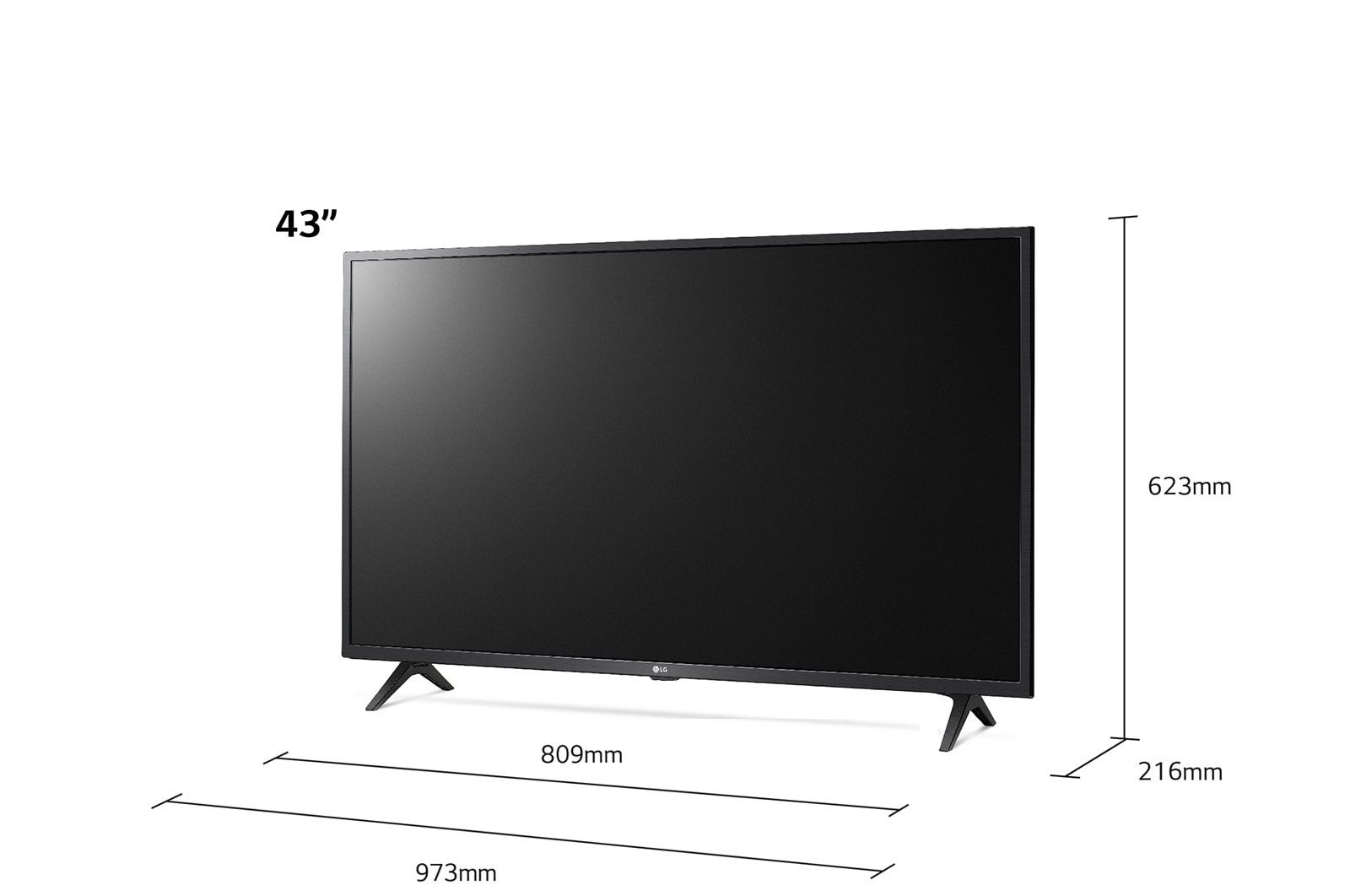 LG UN73 43 inch 4K Smart UHD TV, 43UN73006LC