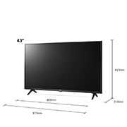 LG UN73 43 inch 4K Smart UHD TV, 43UN73006LC