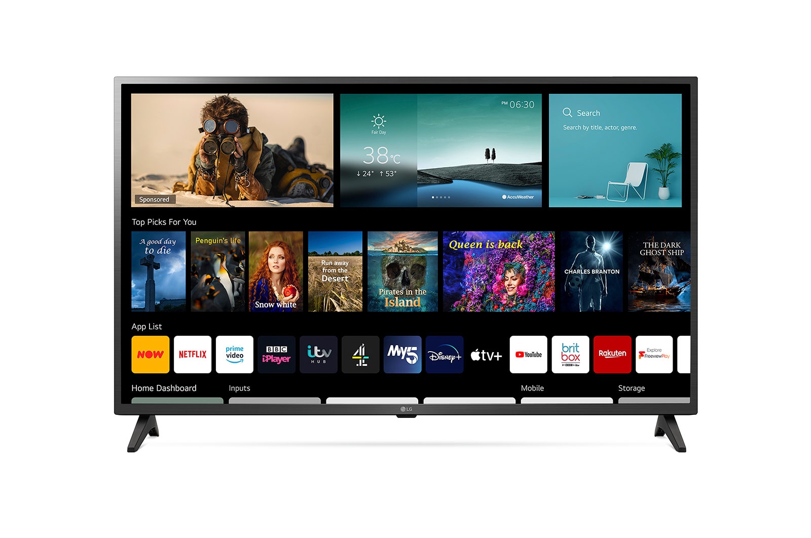 LG LED UP75 43" 4K Smart TV, 43UP75006LF