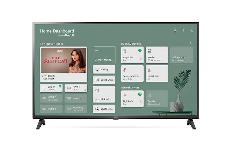 LG LED UP75 43" 4K Smart TV, 43UP75006LF
