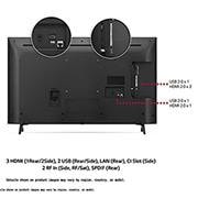 LG LED UP80 43" 4K Smart TV, 43UP80006LR