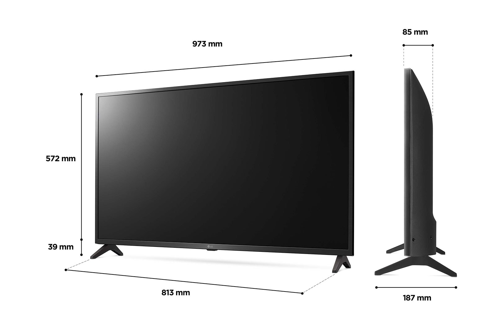 LG LED UQ75 43 inch 4K Smart TV 2022, 43UQ75006LF