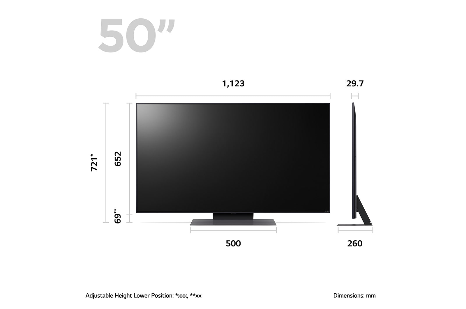 LG QNED81 50 inch 4K Smart UHD TV 2023, 50QNED816RE