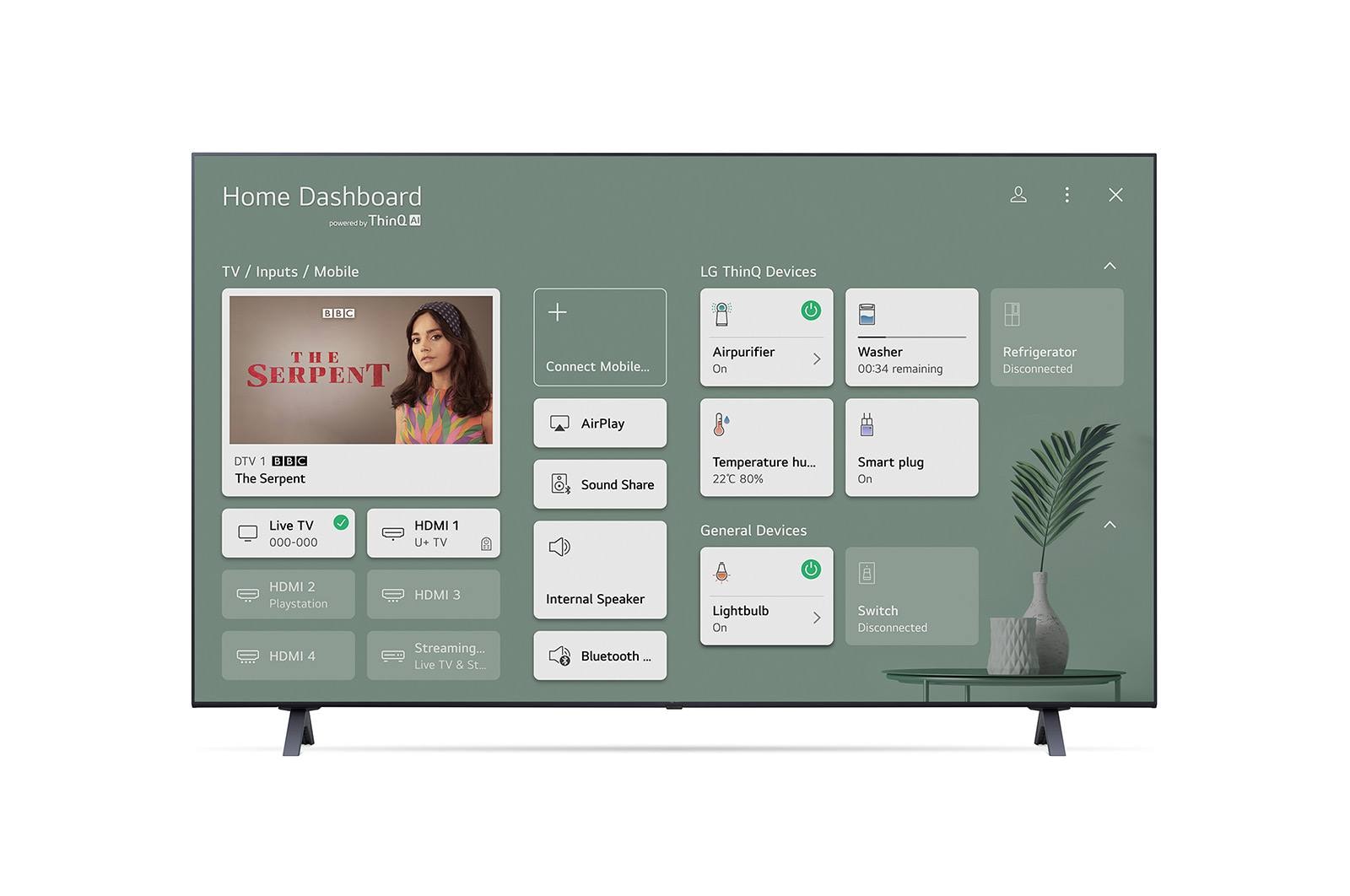 LG LED UP80 50" 4K Smart TV, 50UP80006LA