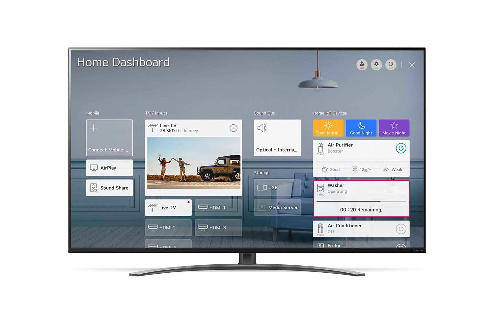 LG Nano86 55 inch 4K NanoCell TV, 55NANO866NA