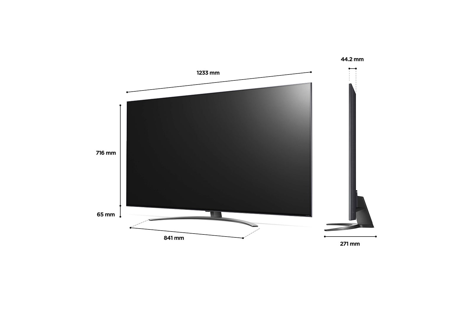 LG QNED QNED81 55 inch TV 2022, 55QNED816QA