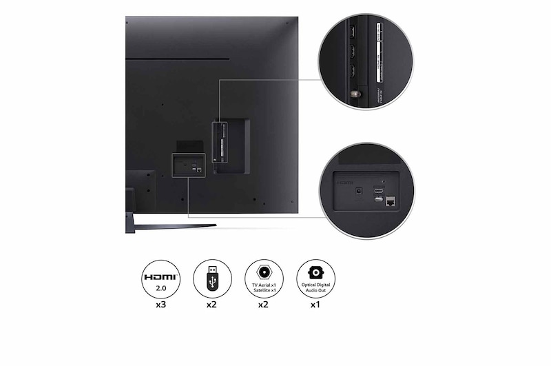 LG LED UQ91 55 inch 4K Smart TV 2022, 55UQ91006LA