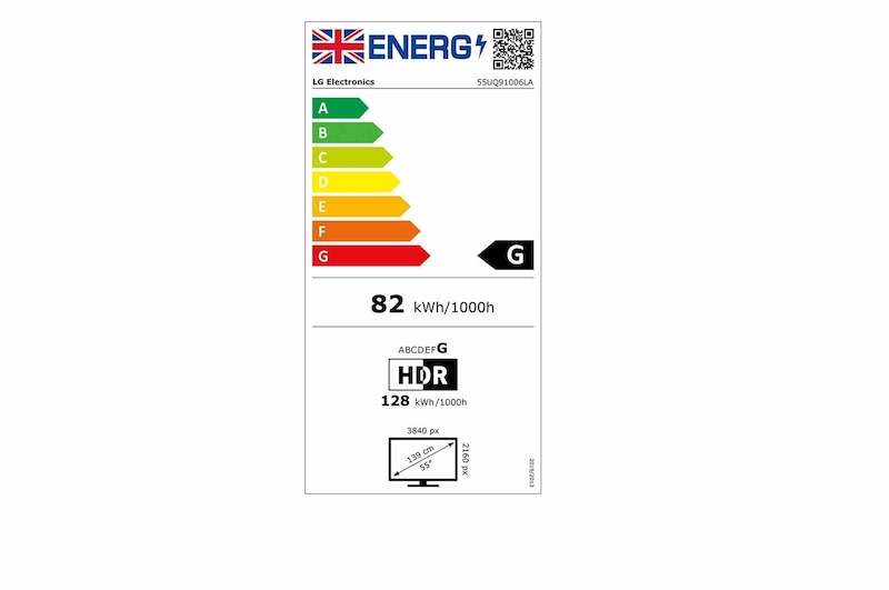LG LED UQ91 55 inch 4K Smart TV 2022, 55UQ91006LA