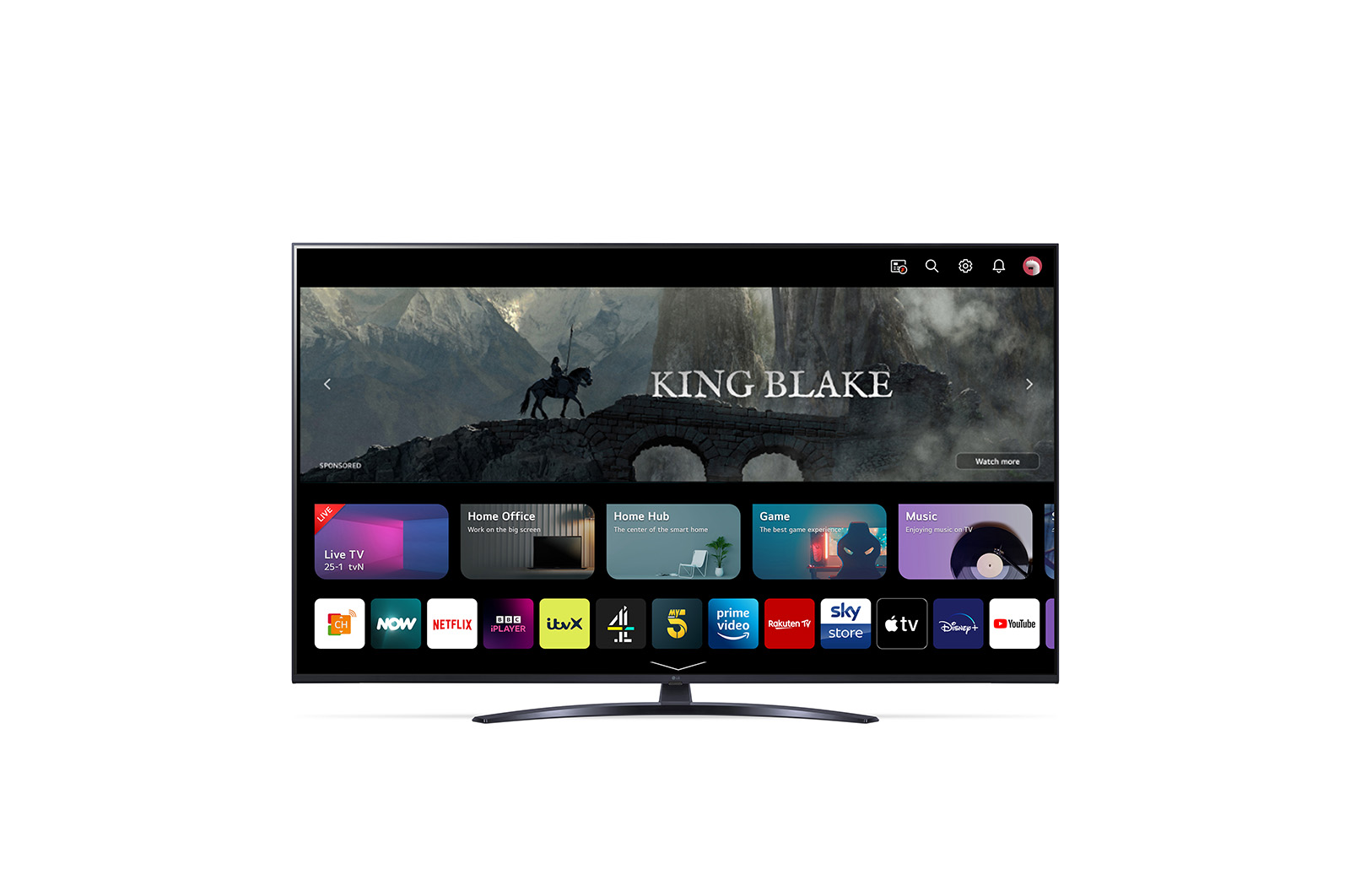 LG UR81 55 inch 4K Smart UHD TV 2023, 55UR81006LJ