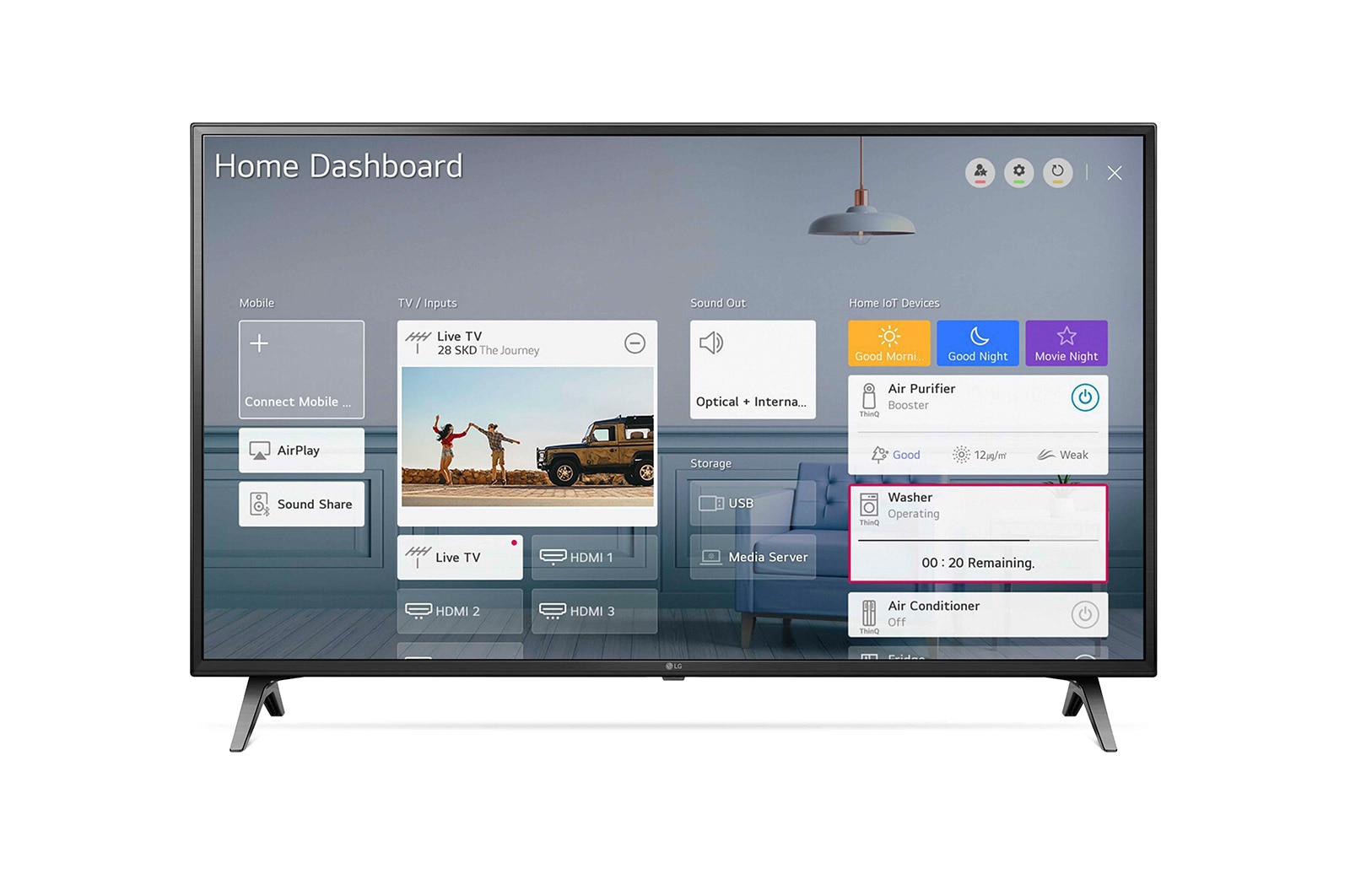 LG UN71 60 inch 4K Smart UHD TV, 60UN71006LB