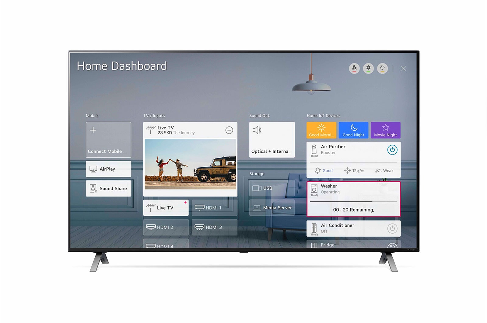LG Nano90 65 inch 4K NanoCell TV, 65NANO906NA