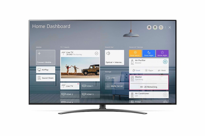 LG Nano91 55 inch 4K NanoCell TV, 55NANO916NA