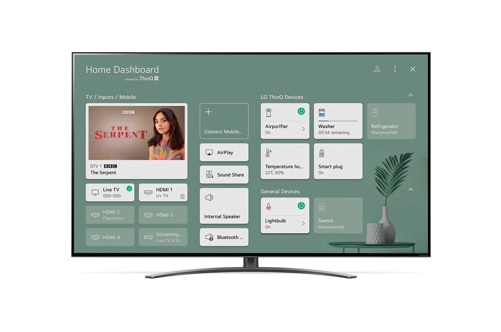 LG NanoCell NANO91 65" 4K Smart TV, 65NANO916PA