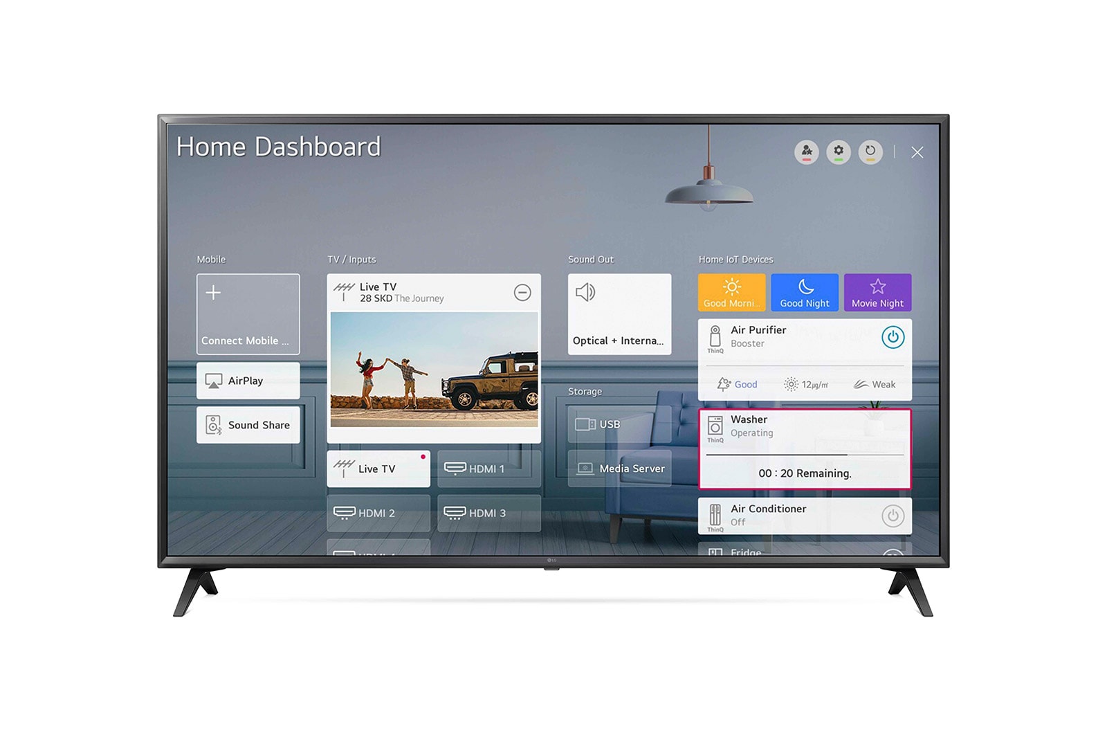 LG UN71 65 inch 4K Smart UHD TV, 65UN71006LB