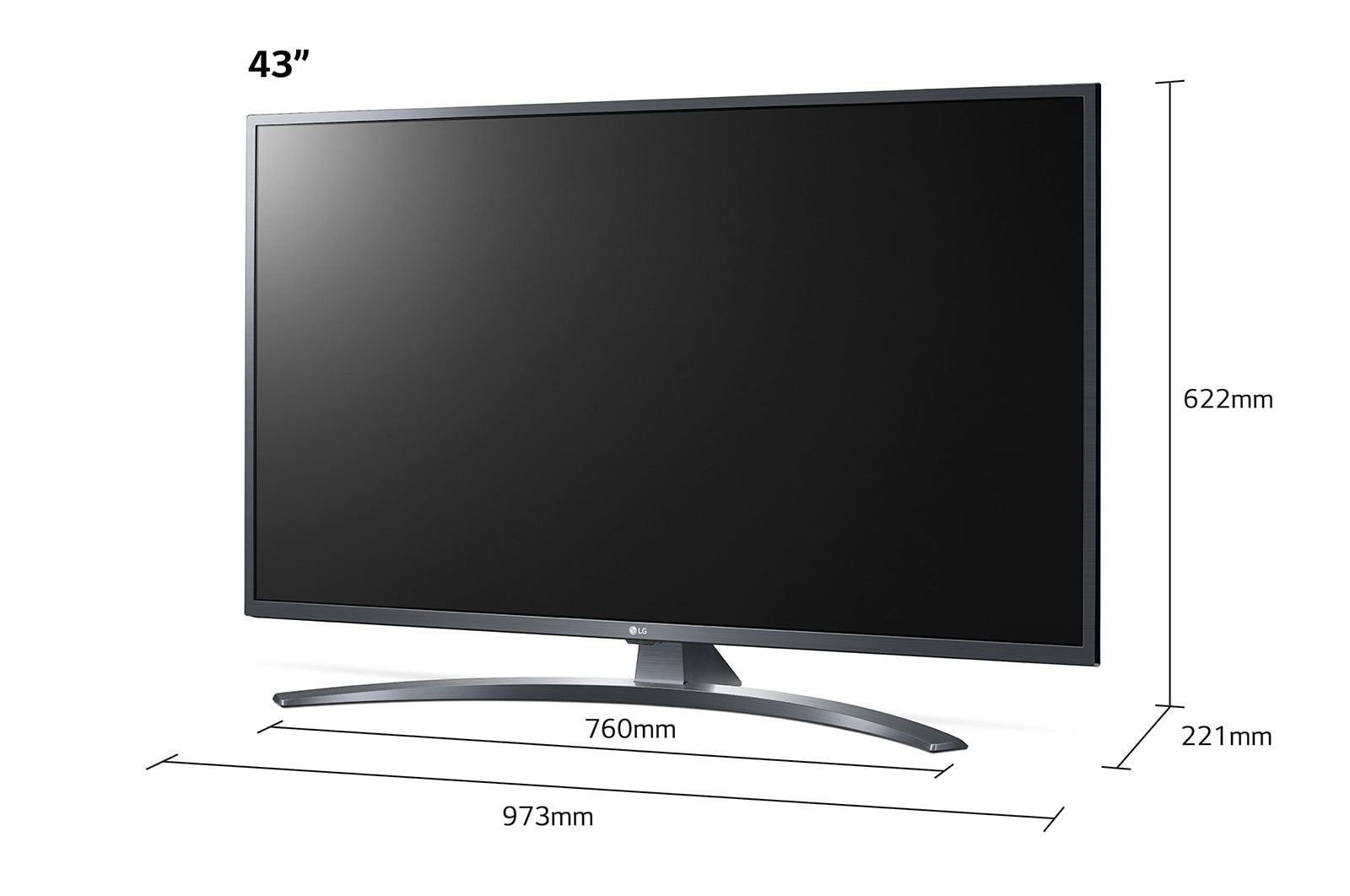 LG UN74 43 inch 4K Smart UHD TV, 43UN74006LB