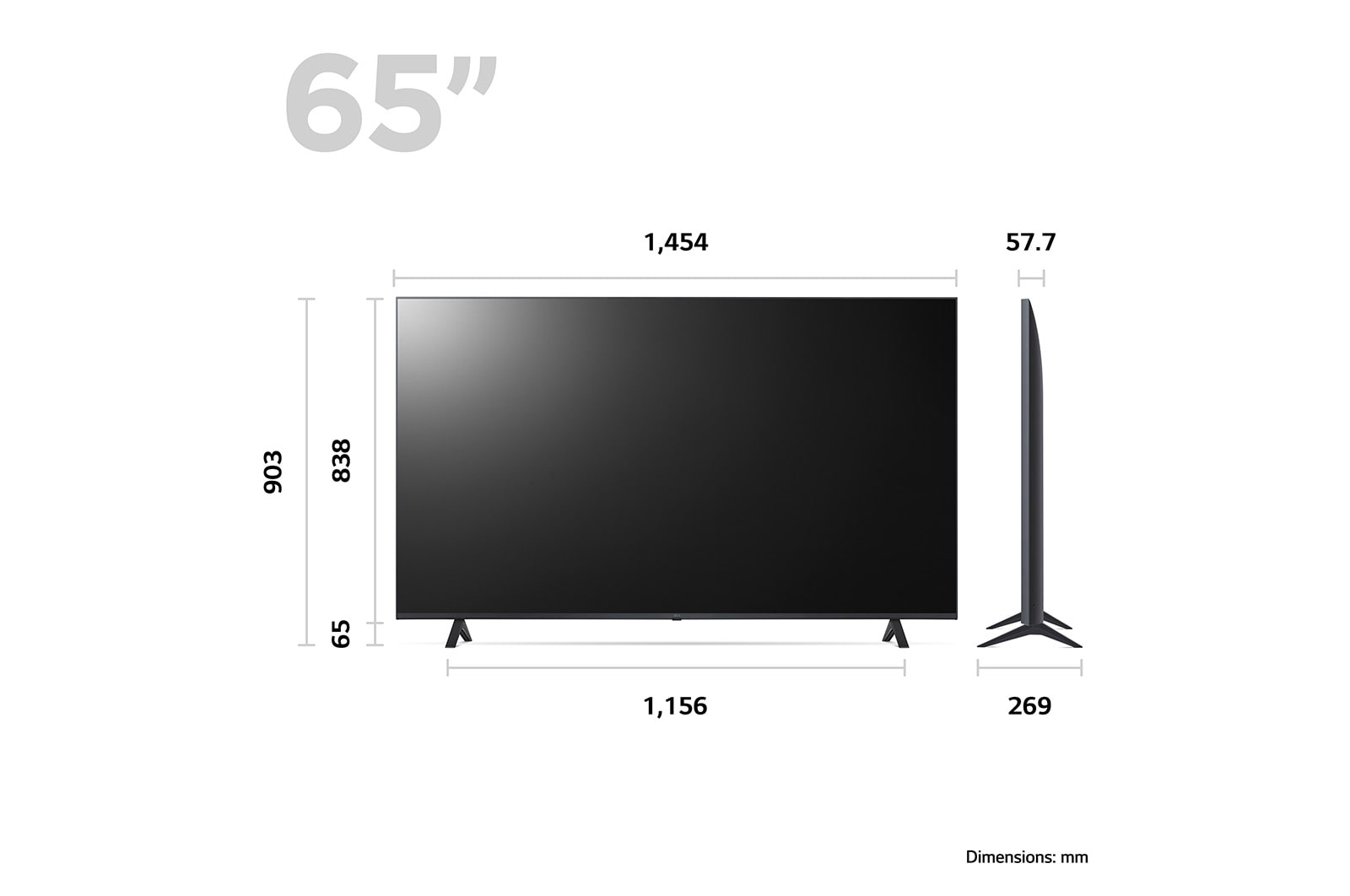 LG UR78 65 inch 4K Smart UHD TV 2023, 65UR78006LK