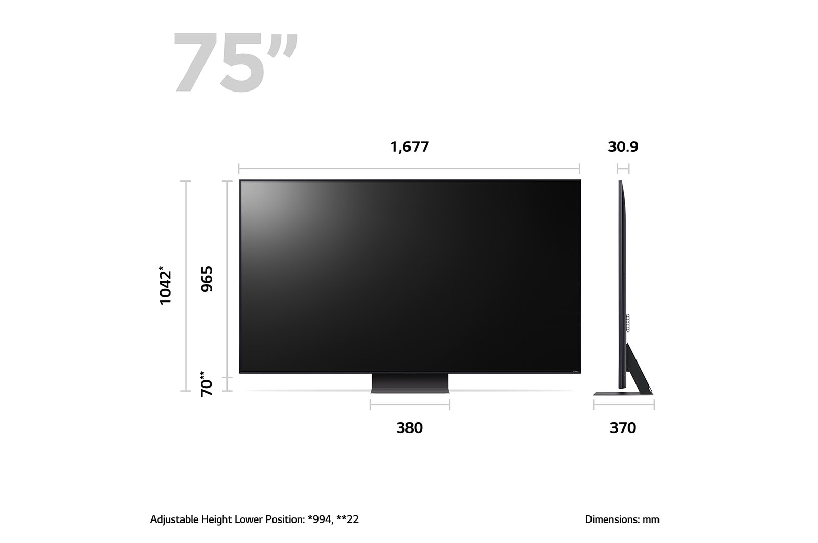 LG QNED81 75 inch 4K Smart UHD TV 2023, 75QNED816RE