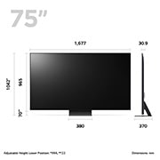 LG QNED81 75 inch 4K Smart UHD TV 2023, 75QNED816RE