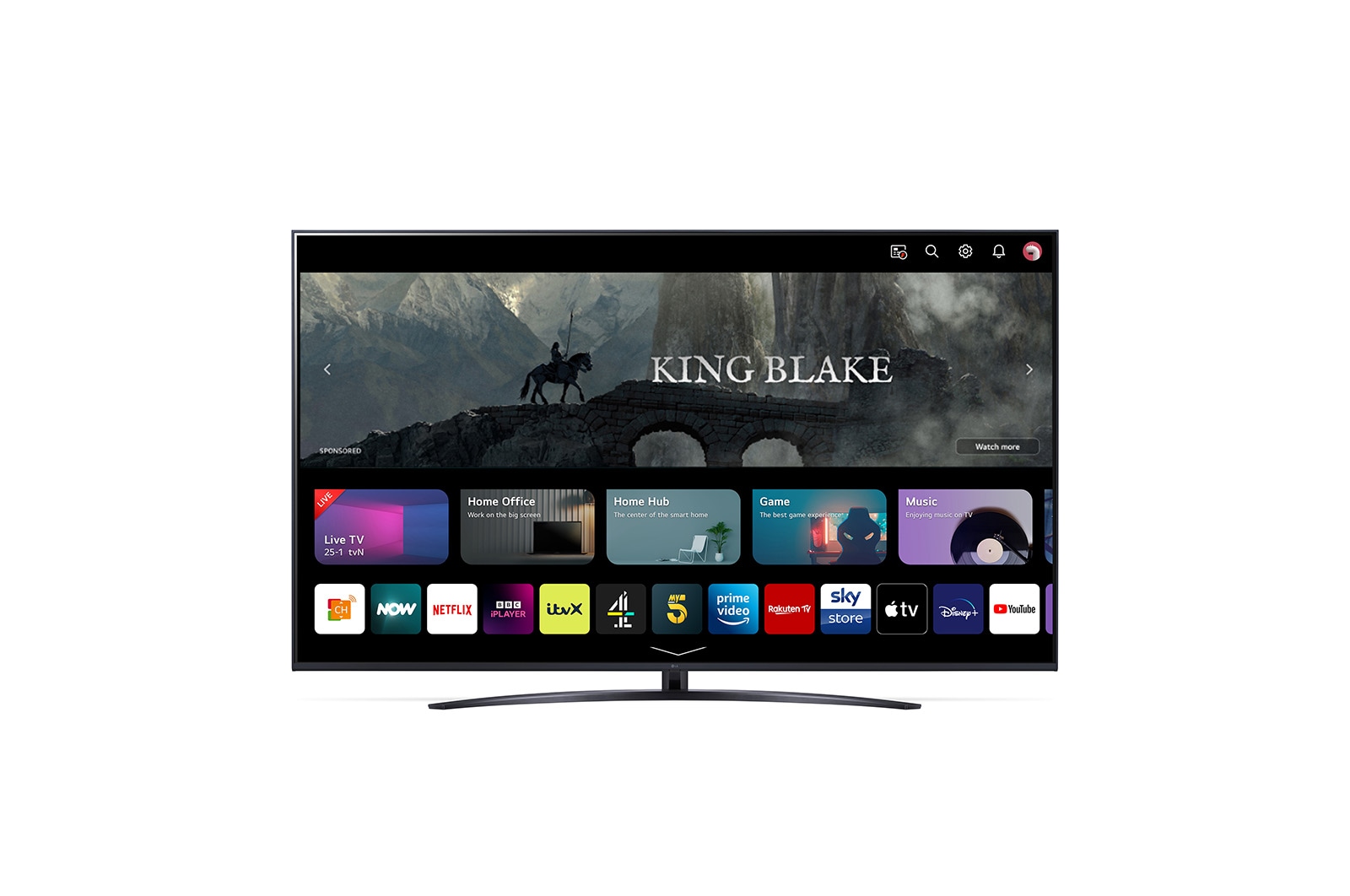 LG UR81 75 inch 4K Smart UHD TV 2023, 75UR81006LJ