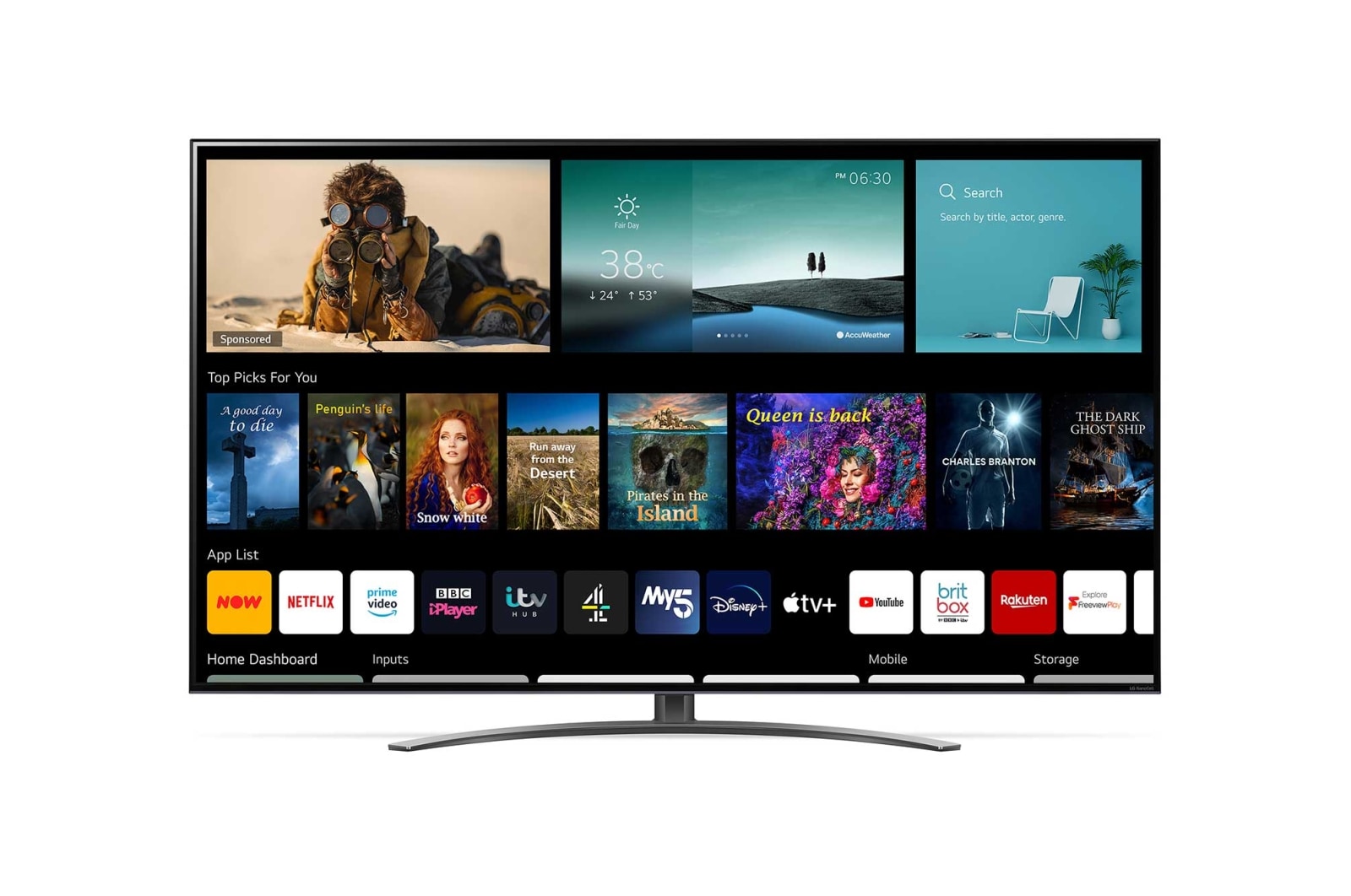 LG NanoCell NANO91 86" 4K Smart TV, 86NANO916PA