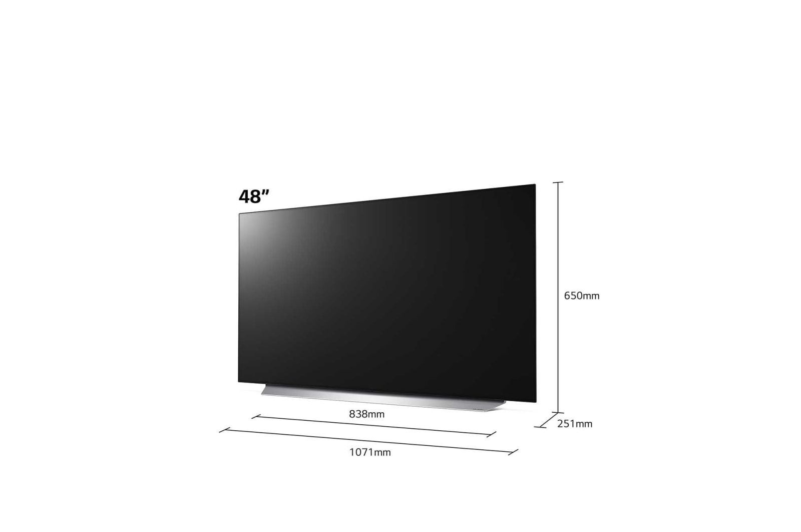 LG OLED C1 48" 4K Smart TV, OLED48C15LA