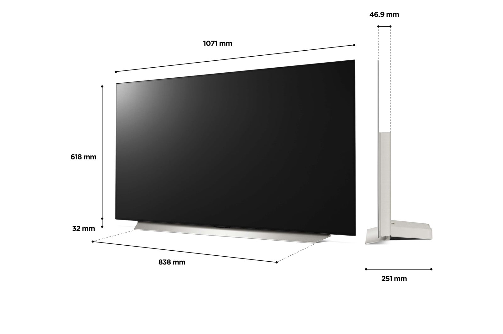 LG OLED evo C2 48 inch TV 2022, OLED48C26LB