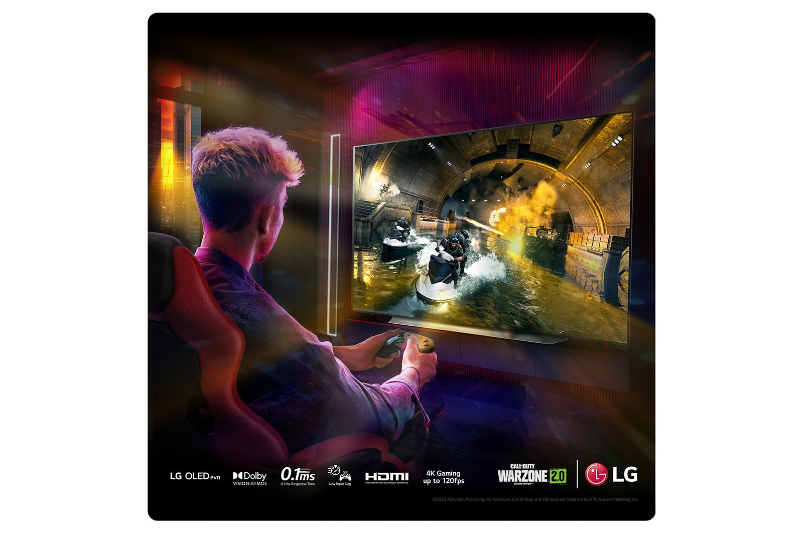 LG OLED evo C3 48 inch 4K Smart TV 2023, OLED48C34LA