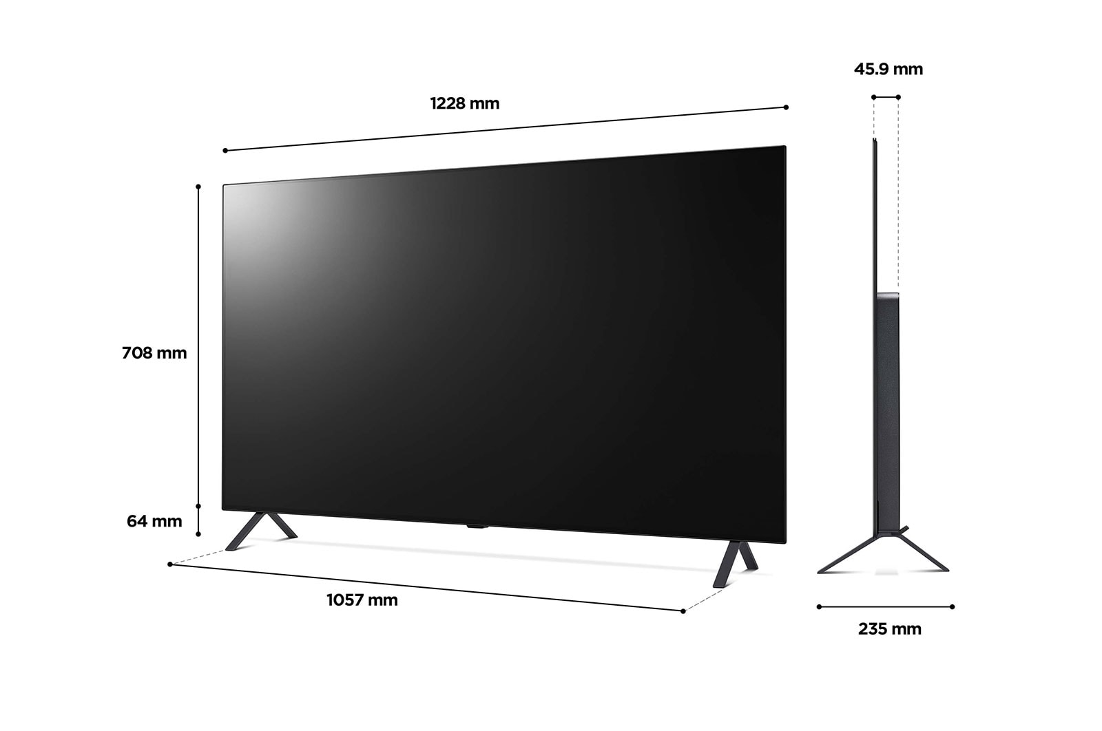 LG A2 55 inch 4K Smart OLED TV, OLED55A26LA