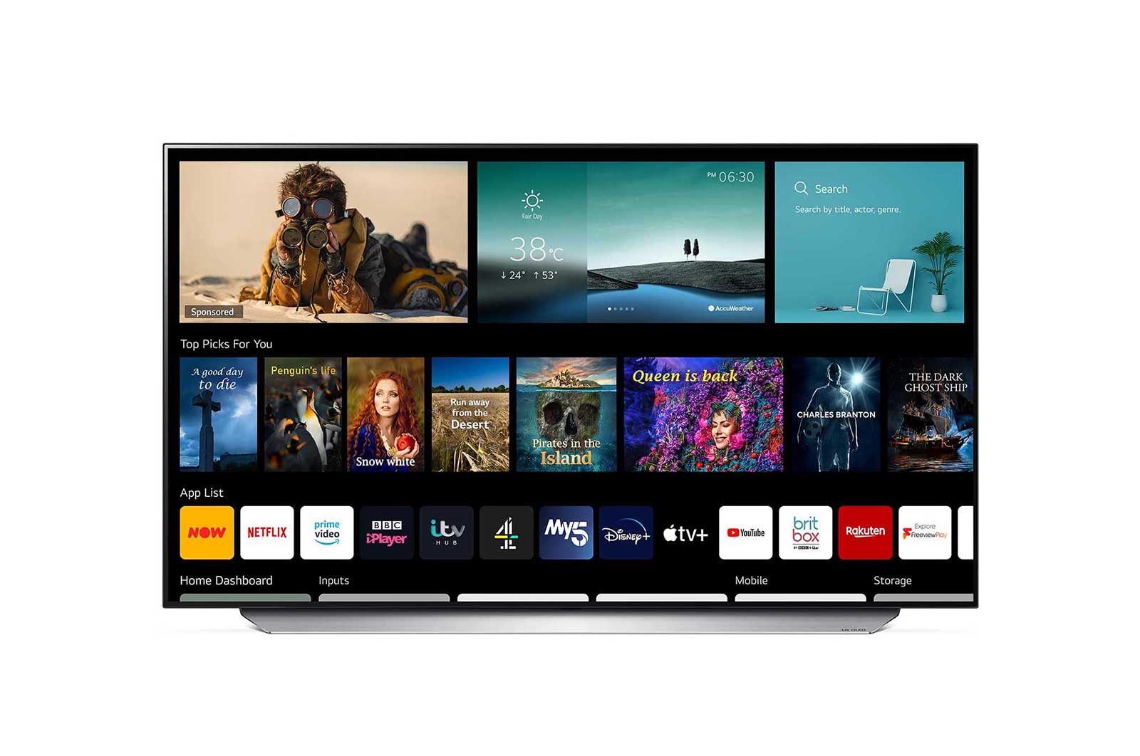 LG OLED C1 55" 4K Smart TV, OLED55C16LA