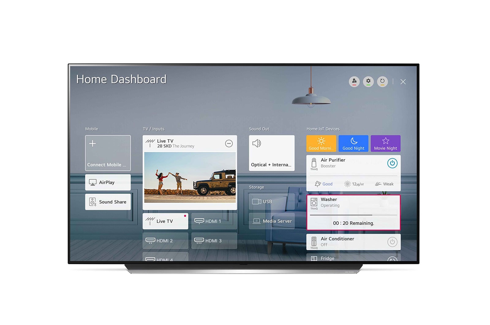 LG CX 55 inch 4K Ultra HD Smart OLED TV, OLED55CX5LB