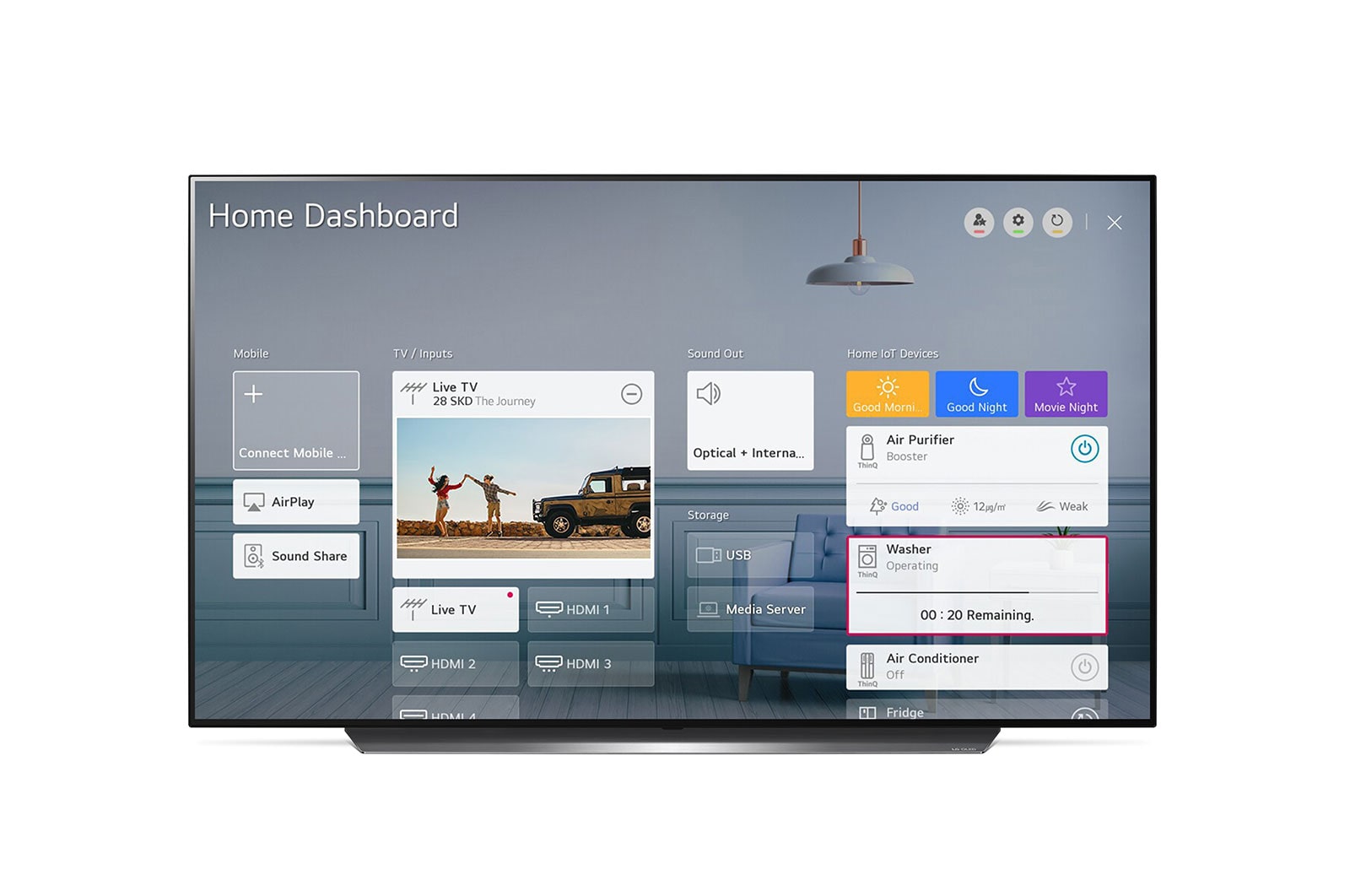 LG OLED CX 55" 4K Smart TV, OLED55CX6LA
