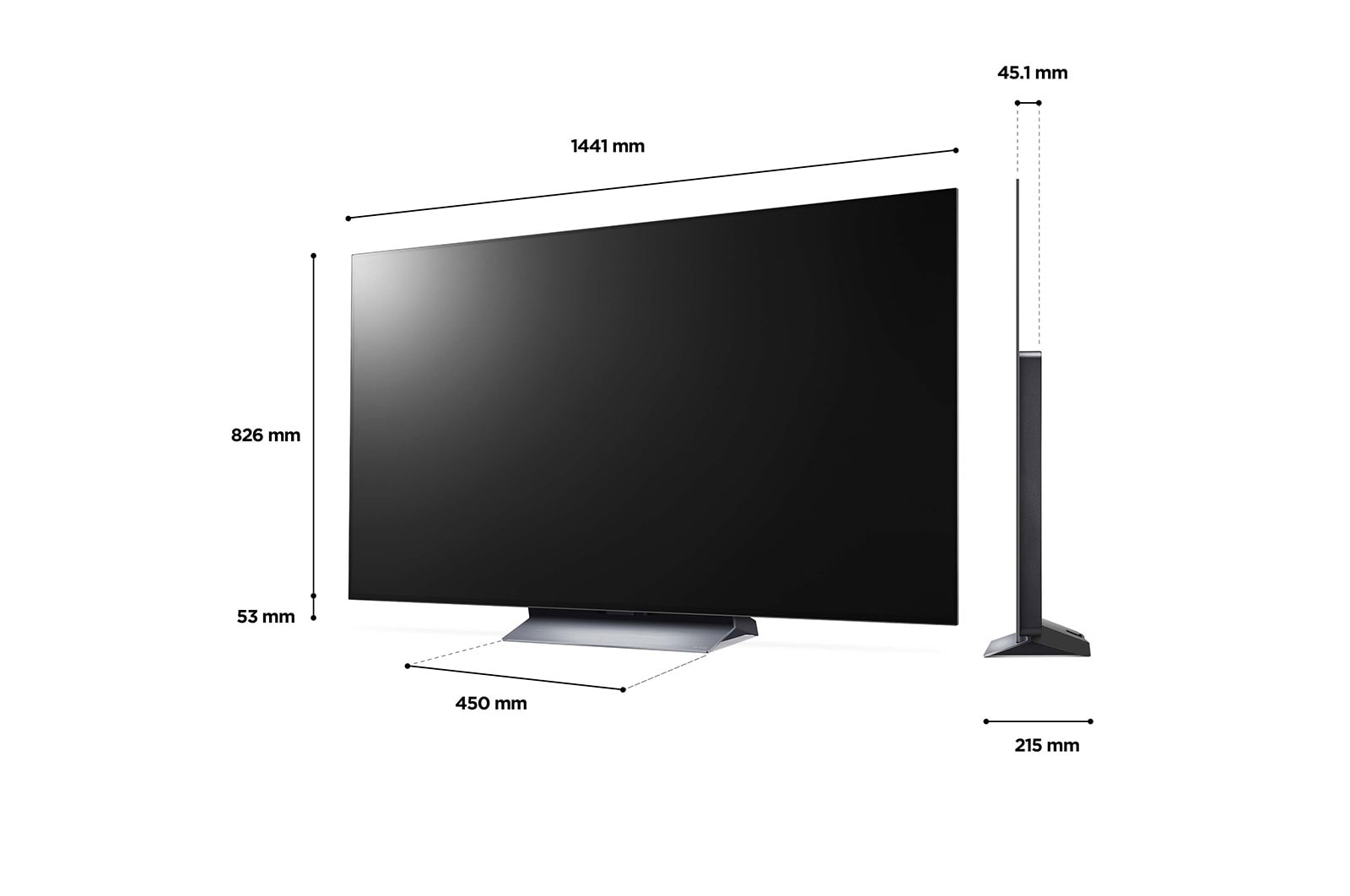 LG OLED evo C2 65 inch TV 2022, OLED65C24LA