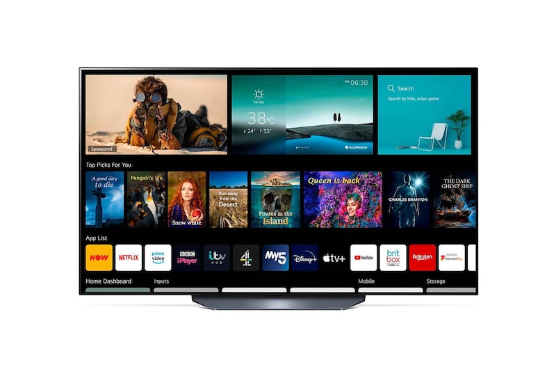 LG OLED B1 77" 4K Smart TV, OLED77B16LA