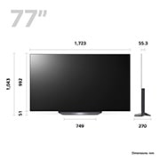 LG OLED B3 77 inch 4K Smart TV 2023, OLED77B36LA