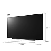 LG CX 77 inch 4K Ultra HD Smart OLED TV, OLED77CX6LA
