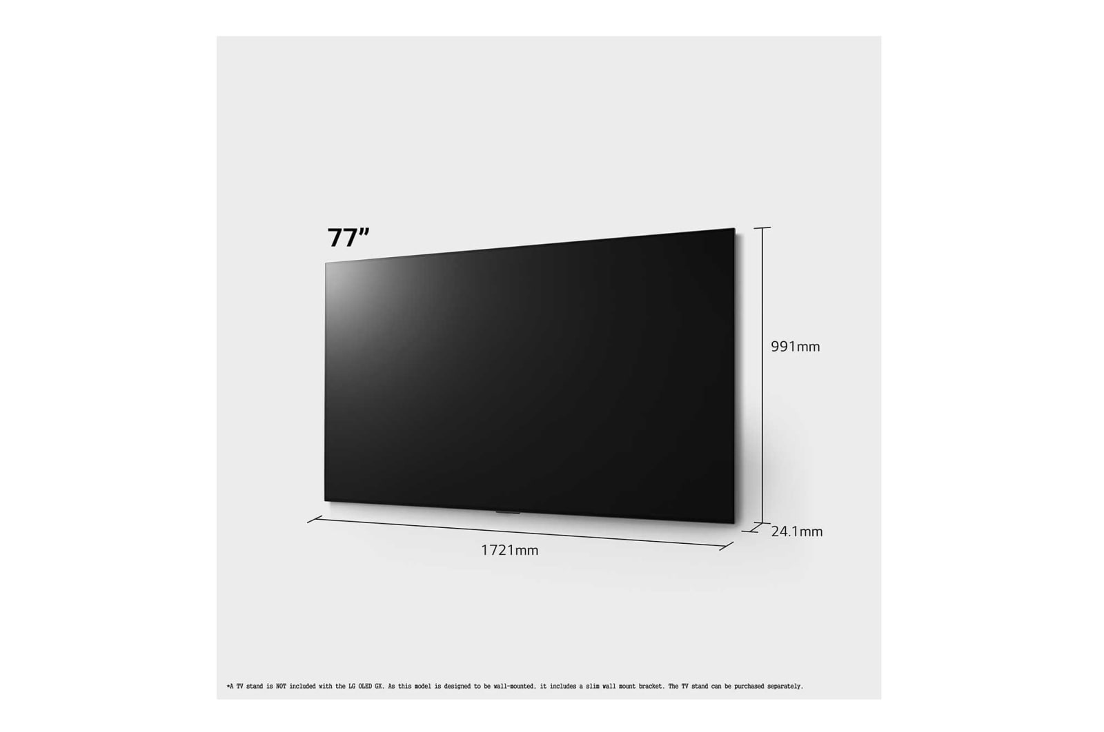 LG OLED G1 77" 4K Smart TV, OLED77G16LA