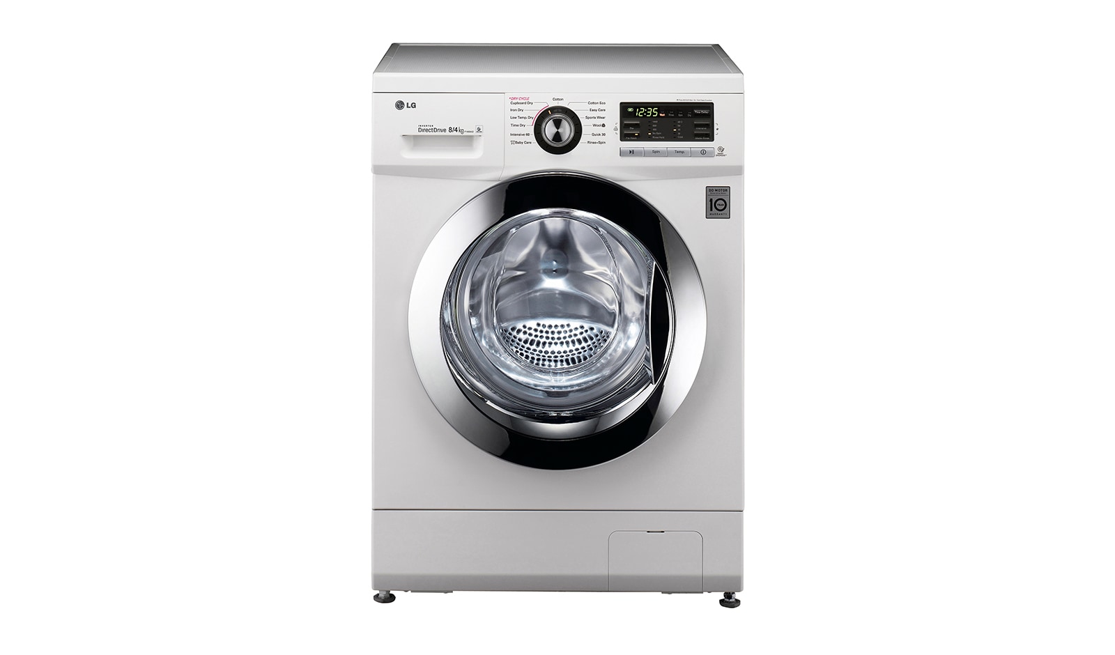 LG 8kg/4kg 6 Motion Direct Drive Washing Dryer, F1489AD