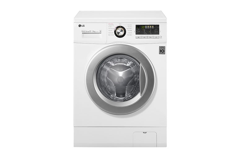 Front view of 8kg/4kg 6 Motion Direct Drive Washer Dryer F1496AD1