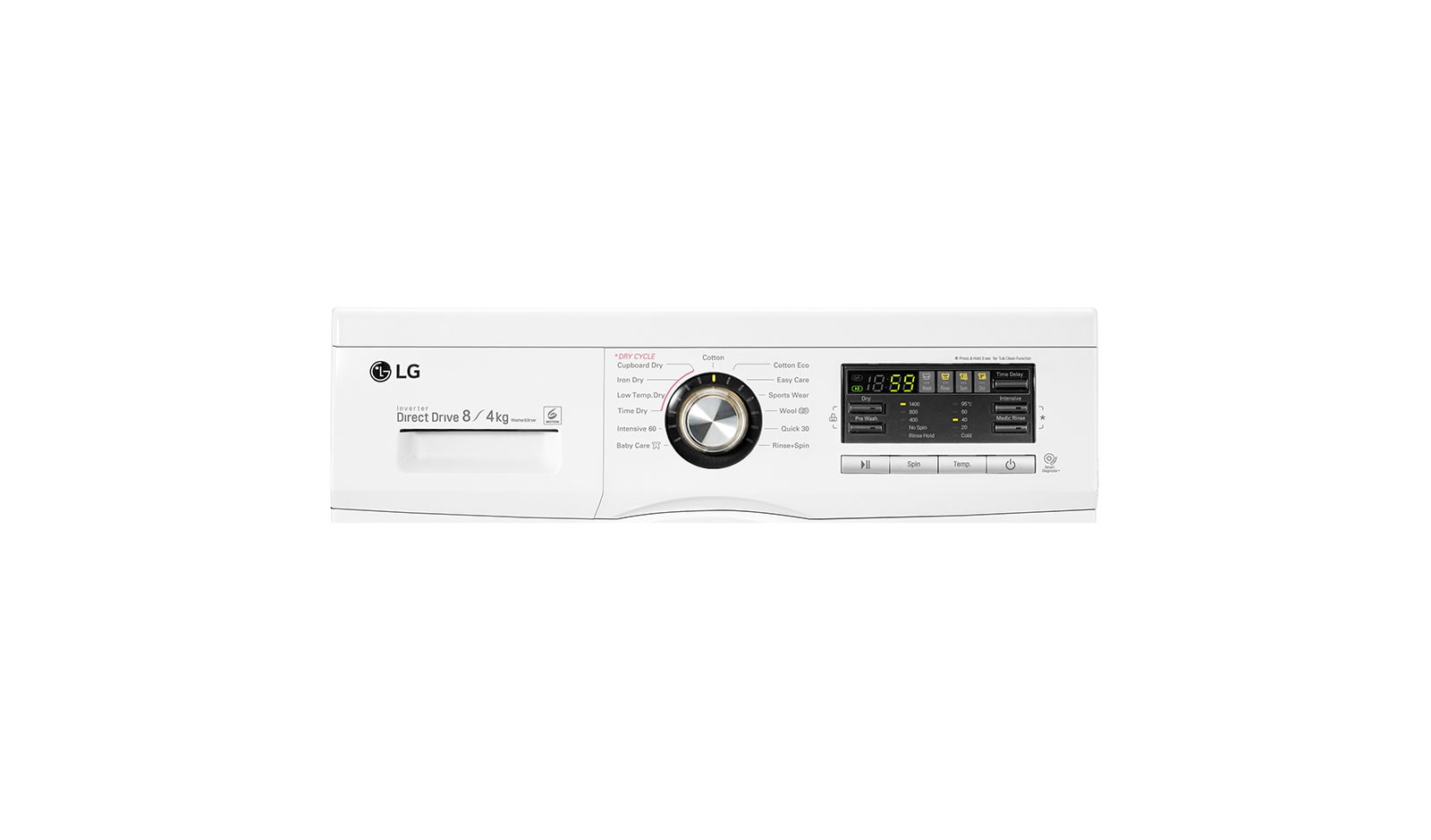 LG 8kg/4kg 6 Motion Direct Drive Washer Dryer, F1496AD1