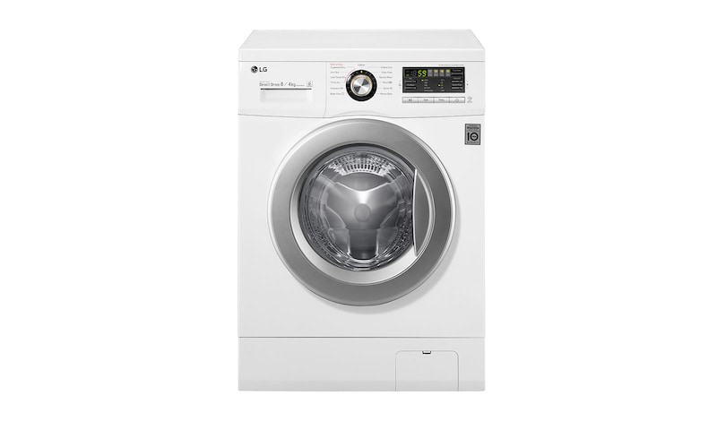 Front view of 8kg/4kg 6 Motion Direct Drive Washer Dryer F1496AD1