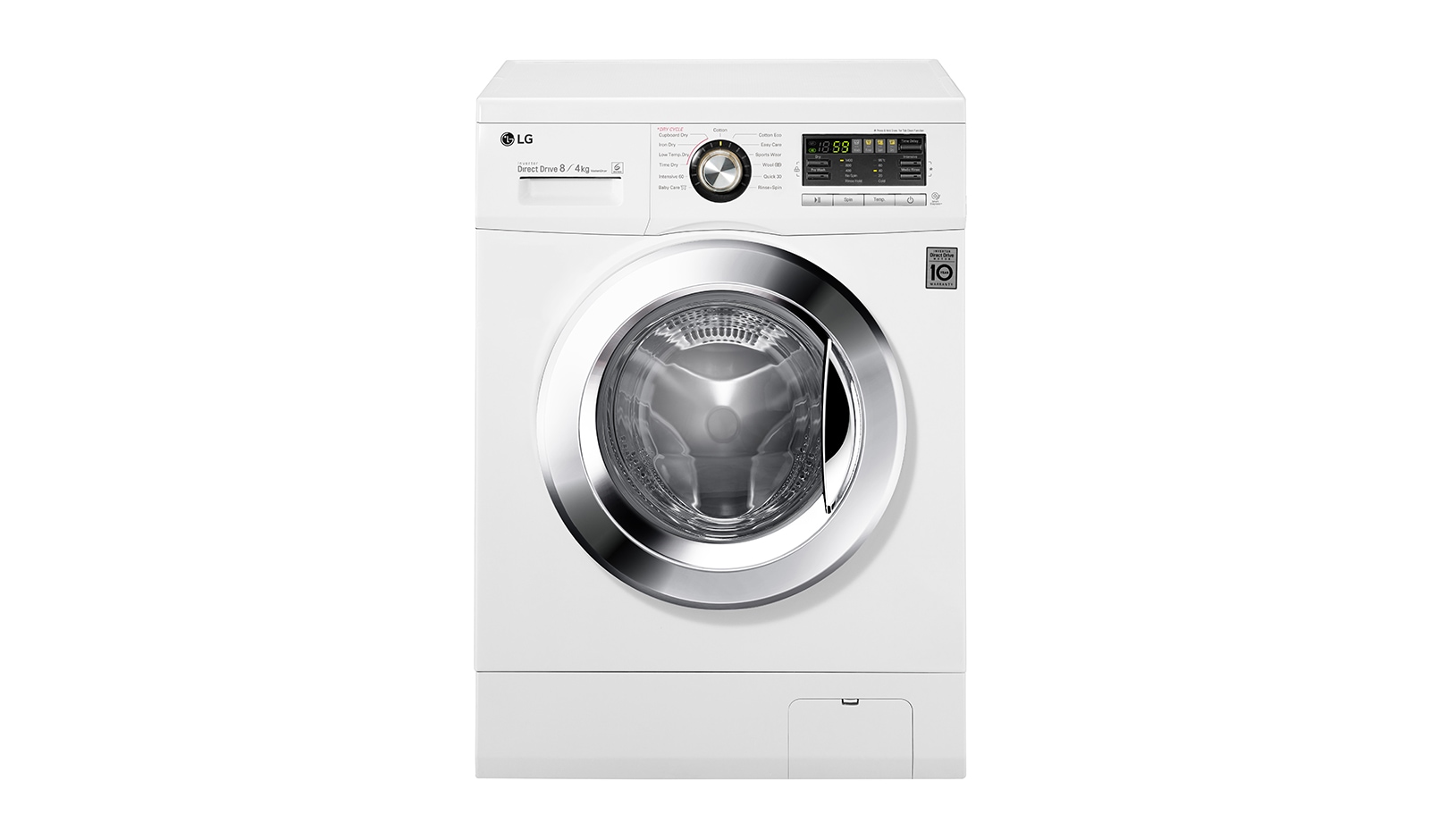 LG 8kg/4kg 6 Motion Direct Drive Washer Dryer, F1496AD