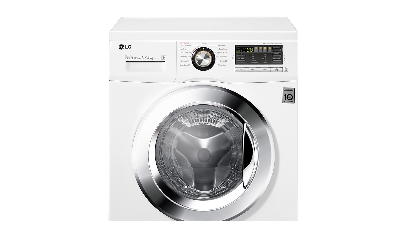 LG 8kg/4kg 6 Motion Direct Drive Washer Dryer, F1496AD