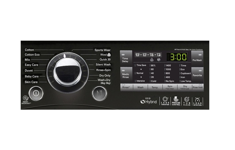 LG 9KG/6KG WASHER DRYER WITH 6 MOTION DD, F14A8RD6