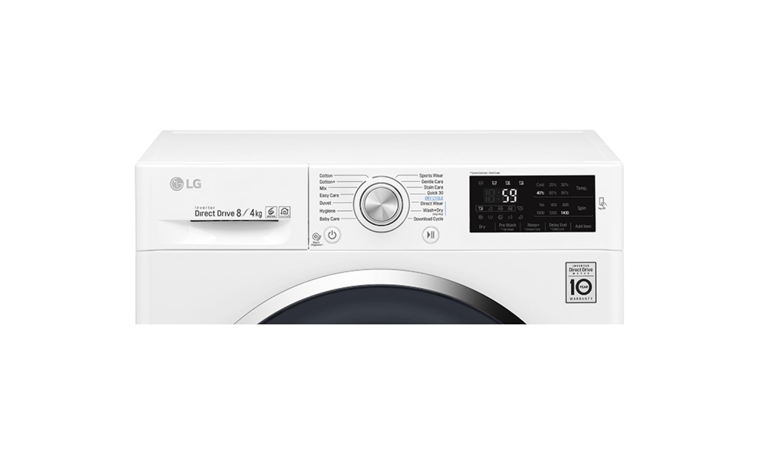LG 8/4 KG Condensor Washer Dryer with multiple Wash Programs and Smart ThinQ™ connectivity, F4J6AM2W