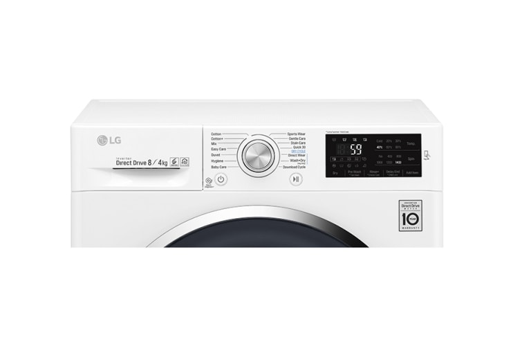 LG 8/4 KG Condensor Washer Dryer with multiple Wash Programs and Smart ThinQ™ connectivity, F4J6AM2W