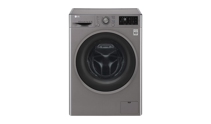 Front view of 8/5 KG Condensor Washer Dryer with multiple Wash Programs and Smart ThinQ™ connectivity F4J6TM8S