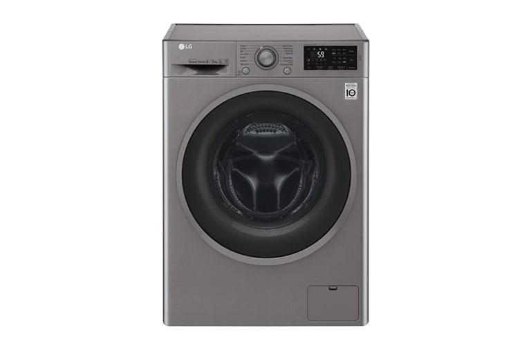 Front view of 8/5 KG Condensor Washer Dryer with multiple Wash Programs and Smart ThinQ™ connectivity F4J6TM8S