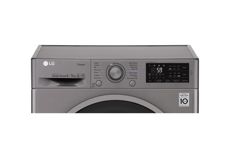 LG 8/5 KG Condensor Washer Dryer with multiple Wash Programs and Smart ThinQ™ connectivity, F4J6TM8S